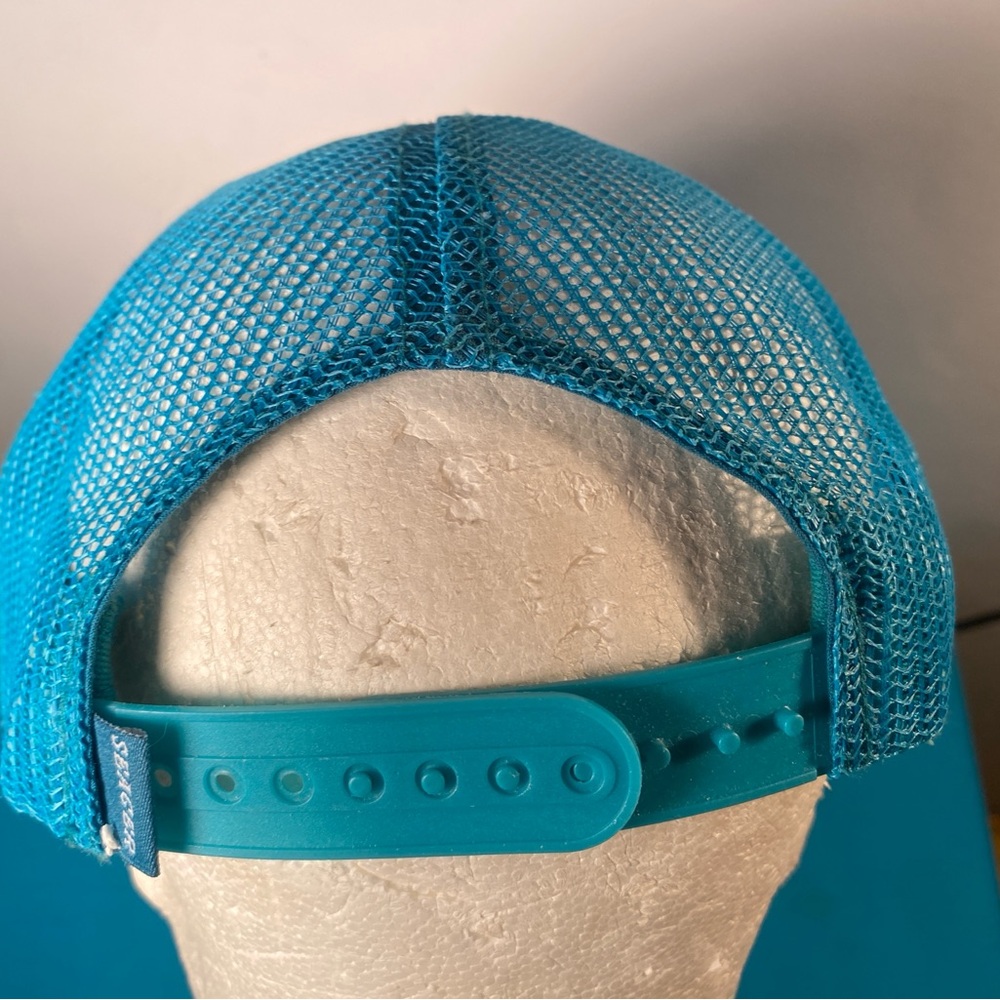 Seager Blue Mesh SnapBack Men's Hat - Picture 4 of 9